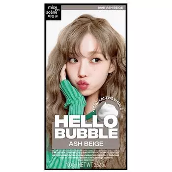 Краска для волос «Мизансцена hello bubble», пепельно-бежевый, 1 шт.