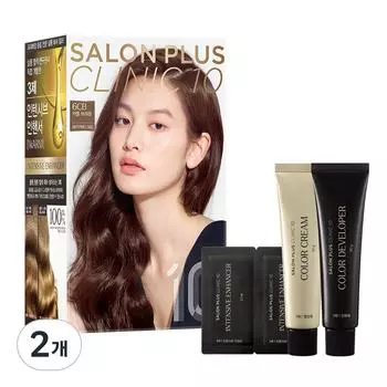 Краска для волос «Мизансцена» Salon PLUS CLINIC 10, светло-коричневый, 2 шт.