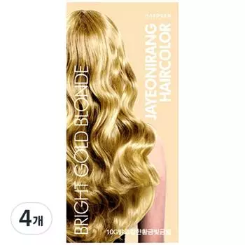 Краска для волос Natural and Haeden Cosmetics, 10 г, яркий и насыщенный золотистый блонд, 4 шт.