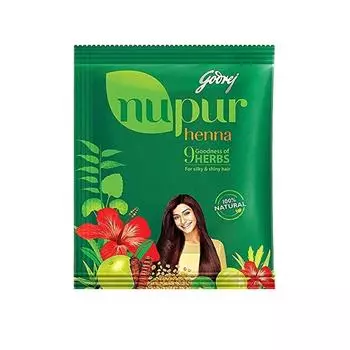 Краска для волос Nupur Henna Powder 400 г, оранжевая, 1 шт.