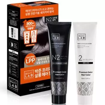 Краска для волос Parkjun Beauty Lab Premium Salon Gray Hair Cover, цвет натуральный черный, 1 шт.