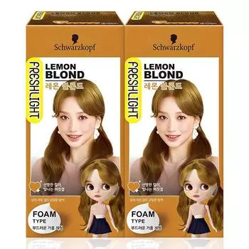 Краска для волос пенного типа Freshlight, лимонный блонд, 2 шт.