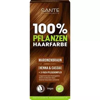 Краска для волос Sante Vegetable Vegan 08 Каштановый 100 г