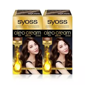 Краска для волос Scios Oleo Premium Gray Cover, 4N Rich Chocolate, 2 шт.