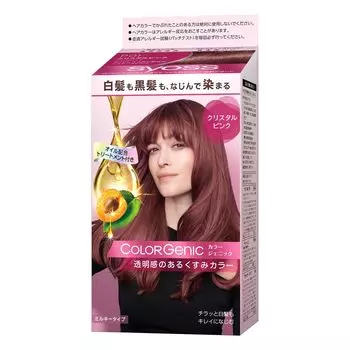 Краска для волос SIOS Colorgenic Milky P01 Crystal Pink серый салонного качества, доступна по 1 шт. (для волос, дома) [Квази-лекарство] 50г+100мл (х 1)