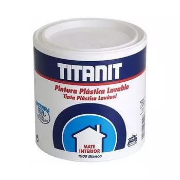 Краска Titanlux Titanit 029190034 Моющаяся для потолка и стен Белая 750 мл Матовая