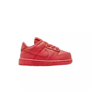 Красные детские кроссовки Nike Dunk Low TD Track Red-Stardust DH9761-601 25