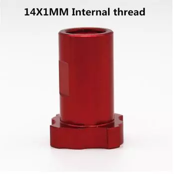 Красный адаптер с внутренней резьбой M14 x 1,0 мм для соединения чашки/бачка краскопульта