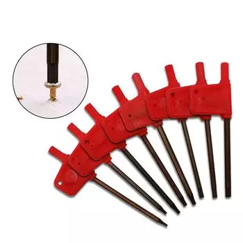 Красный флаг Torx Plum гаечный ключ отвертка высокопрочный торсионный ключ инструмент для разборки аксессуары компонент T20