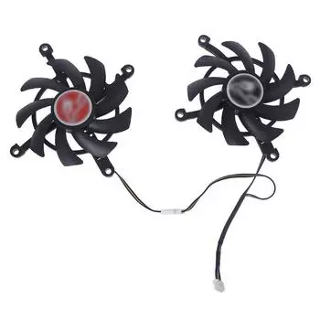 Красочные 1660 Tomahawk 2060 Видеокарта 4Wire 4Pin 2Pcs 85mm 12V VGA Вентилятор Охлаждения Видеокарты Вентилятор