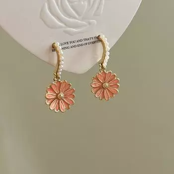 Красочные серьги-кольца с капельной глазурью из циркона: Шикарный стиль легкой роскоши для модных женщин