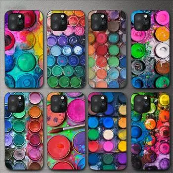 Красочный чехол для телефона с акварельной палитрой для Iphone 11 12 Mini 13 14 Pro Xs Max X 8 7 6s Plus 5 Se Xr Shell iPhone13mini
