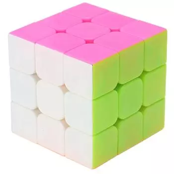 Красочный кубовидный волшебный китайский куб Cross Cibe 3x3x3 игра-головоломка для детей в возрасте 9, 8, 7, 6 лет