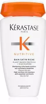 Krastase Nutritive Bain Satin Riche shampoing nourrissant intense TU прозрачный