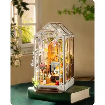 Креативная декоративная книжная полка для взрослых 3D-головоломка DIY книжная подставка дом праздничный садовый домик настольное украшение модель рождественский подарок