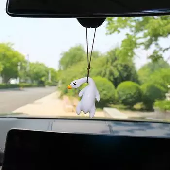 Креативное Утиное Авто Украшение Автомобильное Зеркало Заднего Вида Подарок На День Рождения Авто Украшение красный