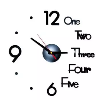 Креативные 3D акриловые настенные часы Diy Clock Mute Wall Sticker Clock