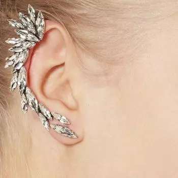 Креативные серьги, модные индивидуальные преувеличенные серьги с акриловыми камнями золотой