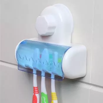 Креативный держатель зубных щеток на присоске для пар plastic, Suction cup, JJ11029