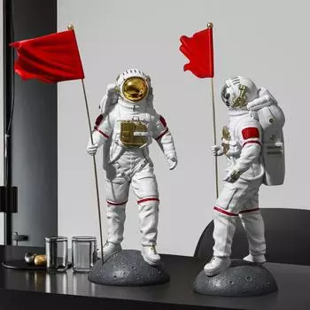 Креативный красный флаг астронавт украшение гостиной винный шкаф простое украшение для дома украшение рабочего стола офиса