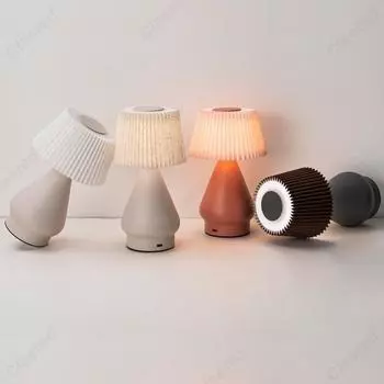 Креативный светодиодный тканевый абажур с сенсорным затемнением, ночник с USB-портом для зарядки, прикроватная лампа для спальни, освещение для гостиной, кабинета 2.5 W розовый