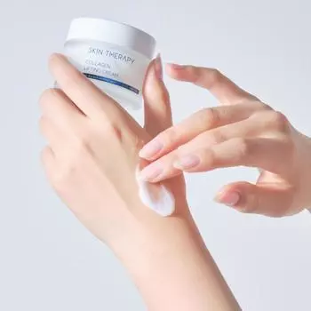 Крем-бальзам для лифтинга Skin Therapy Collagen | Высокоувлажняющий | Гипоаллергенный 0,0 | Содержит 50 г пробиотиков