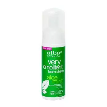 Крем для бритья Alba Botanica Berry Emollient, 145 мл, 1 шт., натуральный алоэ и мята