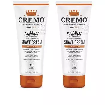 Крем для бритья Cremo Barber Grade Sandalwood, 6 унций, упаковка из 2 шт.