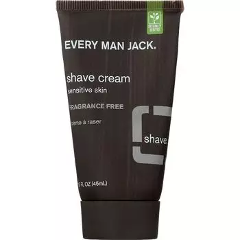 Крем для бритья Everyman Jack для чувствительной кожи, без запаха, 45 мл, 1 шт.