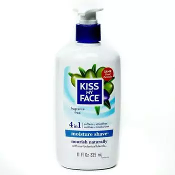 Крем для бритья Kiss My Face 4 в 1 увлажняющий, без запаха, 325 мл, 1 шт.