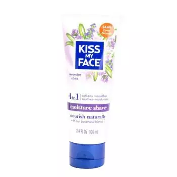 Крем для бритья Kiss My Face 4 в 1, увлажняющий, лавандовый, 100 мл, 1 шт.