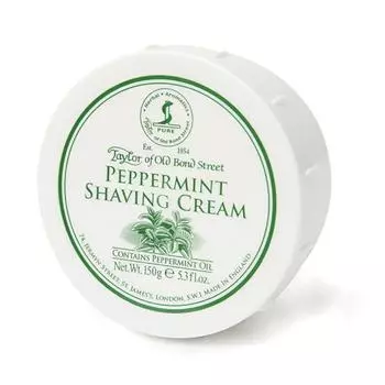 Крем для бритья Taylor of Old Bond Street Peppermint 150,3 г5,3 унции Популярный товар