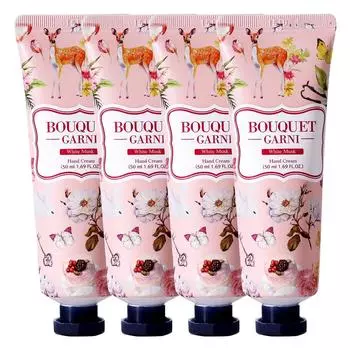 Крем для рук Bouquet Garni Белый мускус, 50 мл, 4 шт.
