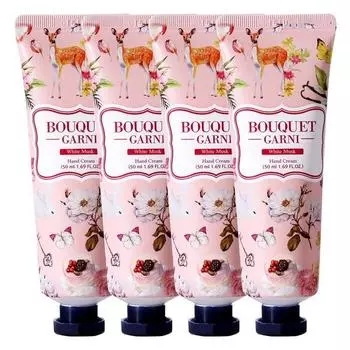 Крем для рук Bouquetgarni Белый мускус, 50мл, 4 корейских косметики