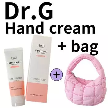 Крем для рук Dr.G Soft Touch с мини-стеганой сумочкой – увлажняющий подарочный набор с молочным коллагеном