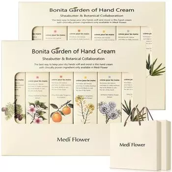 Крем для рук Mediflower Bonita Garden, набор из 6 предметов, 2 комплекта