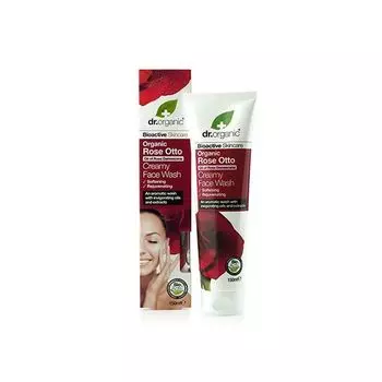 Крем-гель для умывания для лица Dr Organic Rose Otto 150 мл