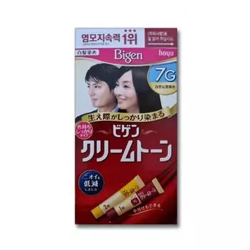 Крем-краска для волос Bigen 40 г, 7 г натуральный темно-коричневый, 1 шт.