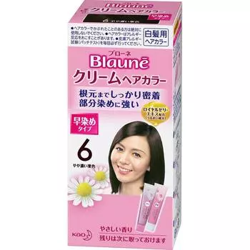 Крем-краска для волос Brown Kao Brown 6, слегка темно-каштановый, 40 г X 2
