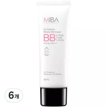 Крем Miba Ion Calcium Mineral BB Cream SPF50+ PA+++ 50 мл, 6 шт.