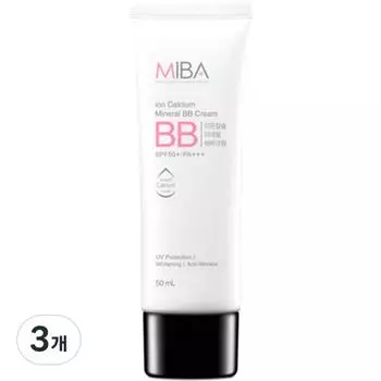 Крем Miba Ion Calcium Mineral BB Cream SPF50+ PA+++ 50 мл, 3 шт.
