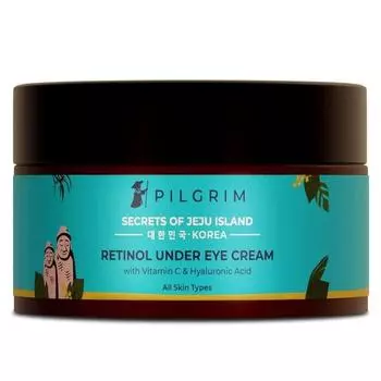 Крем Pilgrim Korean Retinol Under Eye Cream от темных кругов, отечности и тонких линий с витамином С и гиалуроновой кислотой | Уход за кожей для женщин и мужчин | 30 г