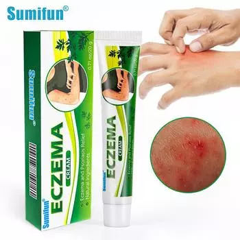 Крем Sumifun 20 г с полынью против зуда и укусов комаров 20g зелёный