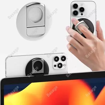 Крепление для камеры Continuity для ноутбуков MacBook/iPhone 12, 13 и 14, совместимо с Magsafe, крепление для веб-камеры iPhone, возможность установки на столе чёрный