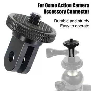 Крепление для штатива для экшн-камеры для Insta360 для GOPRO, винт 1/4 дюйма, адаптер для мини-штатива из алюминиевого сплава с ЧПУ