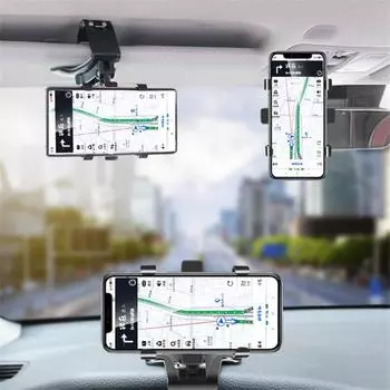 Крепление на приборную панель автомобиля 360° Держатель Подставка Зажим Клипса Аксессуары для Мобильного телефона GPS
