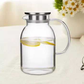 Кристально чистый кувшин с ручкой для освежающих напитков 1.2L