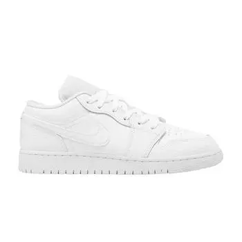 Детские кроссовки Air Jordan 1 Low GS Triple White 553560-130
