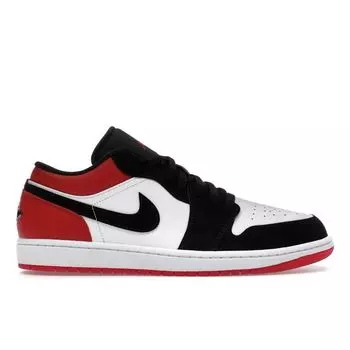 Кроссовки Air Jordan 1 Low SE Black Toe Unisex белые Gym-Red IB8971-106 44.5