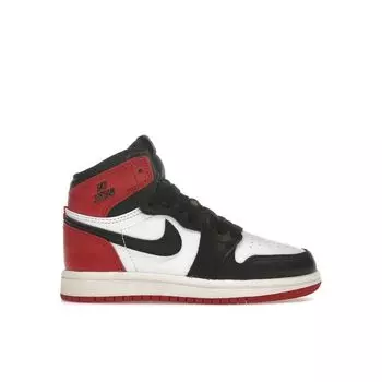 Кроссовки Air Jordan 1 Retro High OG PS Black Toe Reimagined Kids, красные, Varsity-красные, белые FD1412-106 29.5